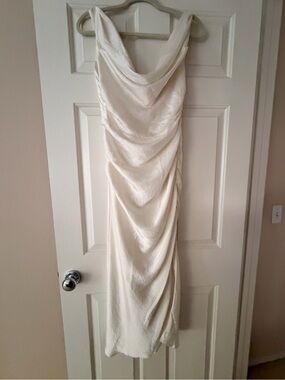 Abercrombie & Fitch Ivory Draped Wedding Dress